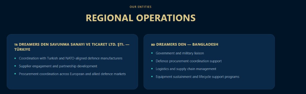 Dreamers Den regional operations
